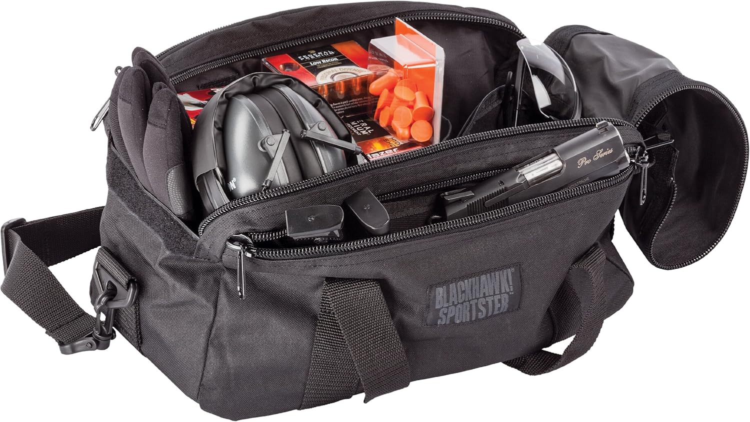 BlackHawk Pistol Range Bag SPORTSTER Bag Black Nylon 74RB02BK