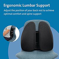 Kensington Smartfit Conform Back Rest (K60412WW),Black