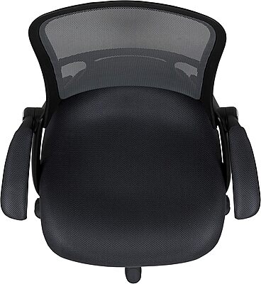 Flash Furniture Porter High-Back Mesh Ergonomic Swivel Office Chair with Adjustable Lumbar Support and Flip-Up Armrests