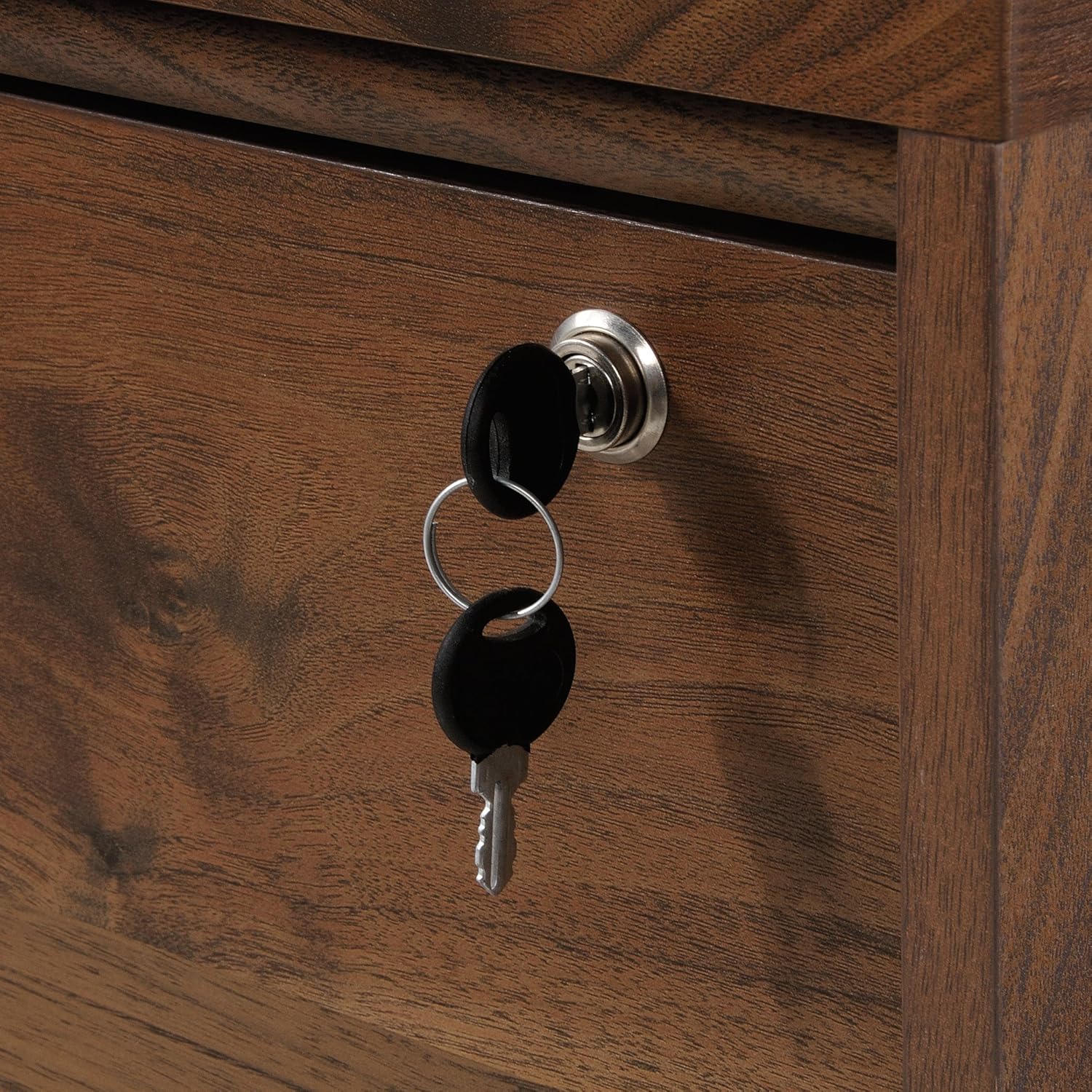 Sauder Clifford Place 29-1/2inW x 18-1/2inD Lateral 2-Drawer File Cabinet, Grand Walnut