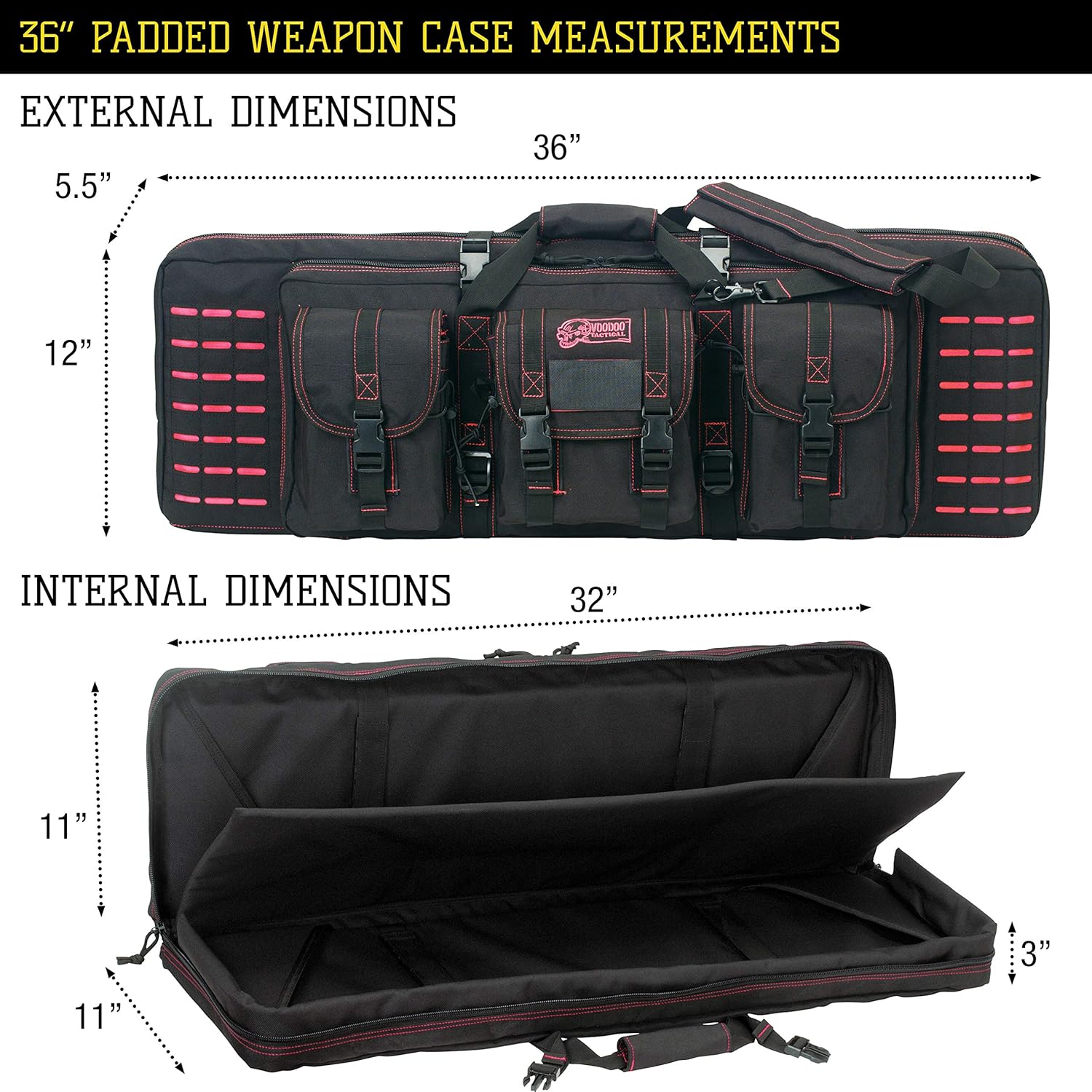 VOODOO TACTICAL Custom Padded Weapon Case