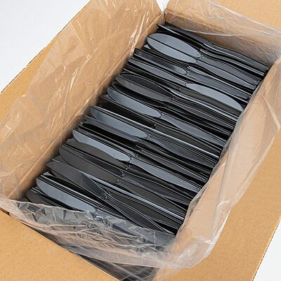 Genuine Joe Heavyweight Knife — Black, 6.3 in — 1000/Carton