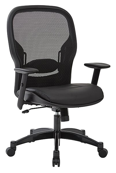 SPACE SEATING Breathable Mesh High-Back Office Chair with Adjustable Lumbar