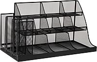 MIND READER 3-Tier 14-Compartment Countertop Organizer