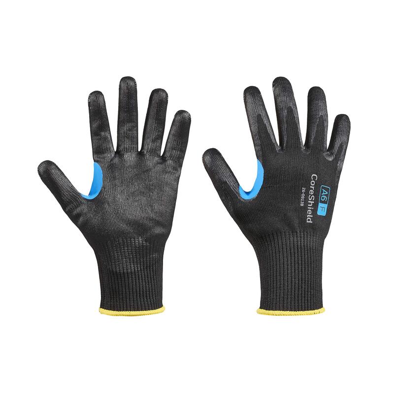 Honeywell CoreShield 13 Gauge Cut-Resistant Gloves, HPPE/Alloy/Basalt Liner, Smooth Nitrile