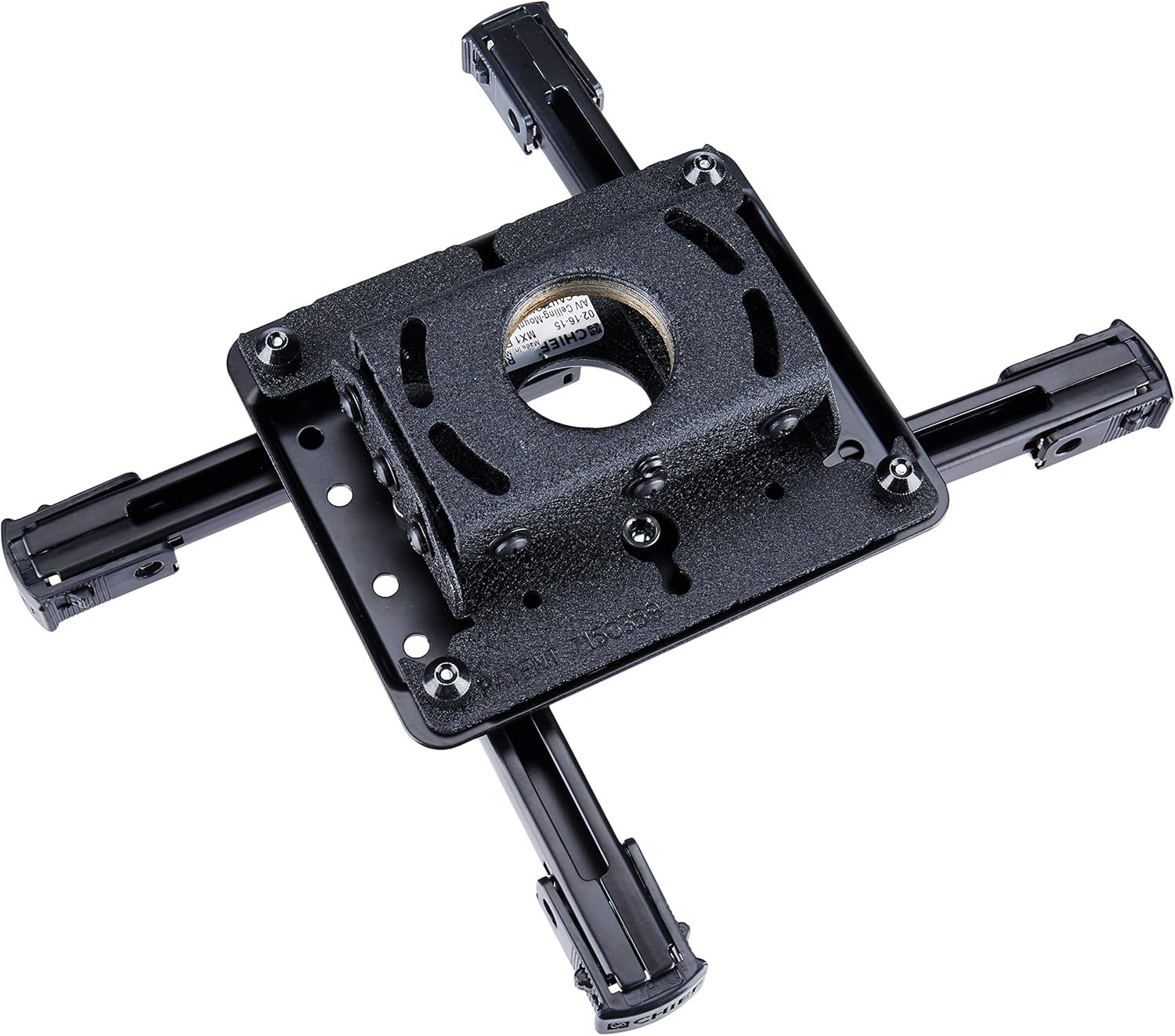 Chief Universal and Custom Projector Ceiling Mount - Black - Steel - 50 lb