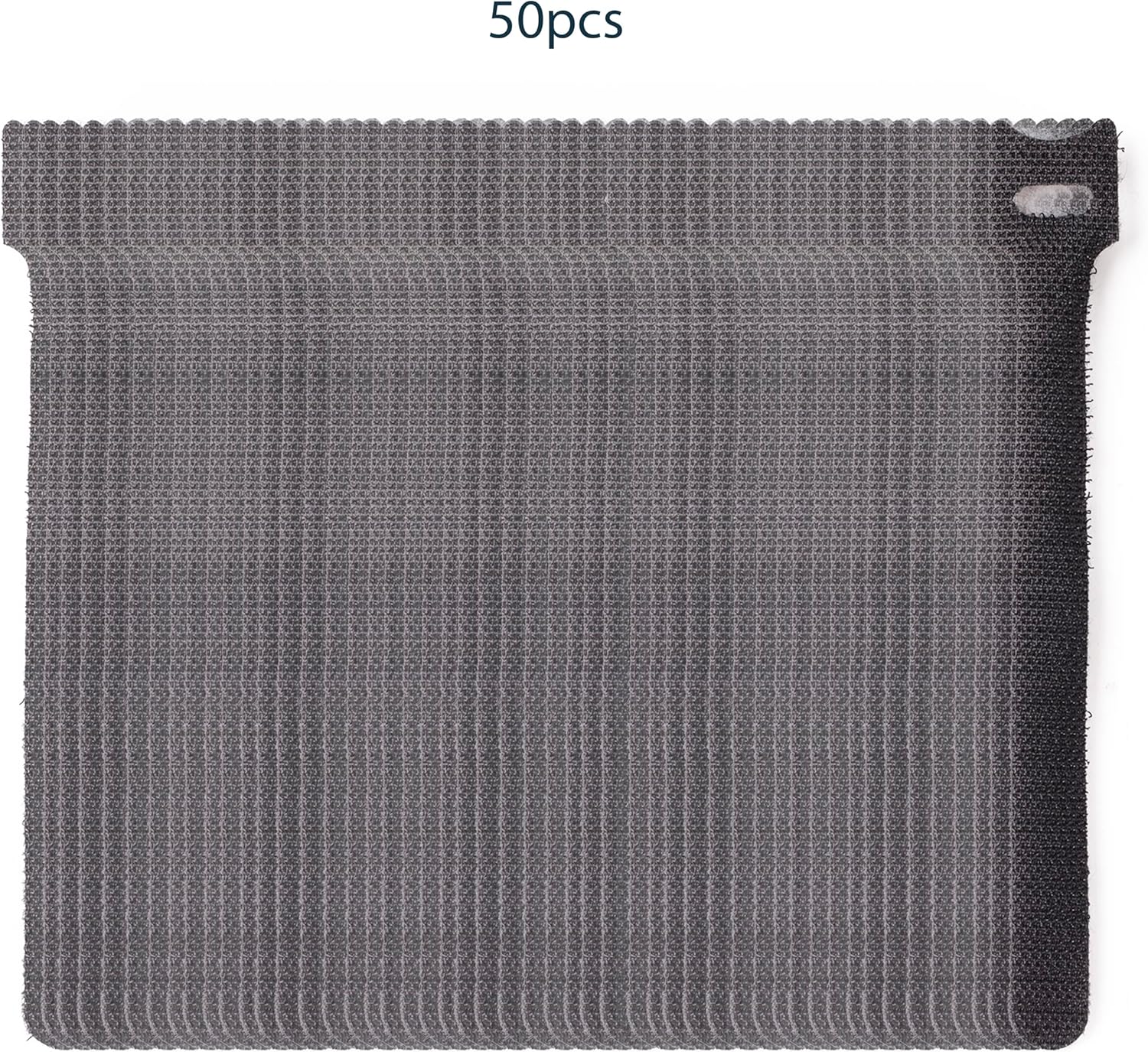 StarTech.com 6in Hook and Loop Cable Ties - 50 Pack - Black - Reusable Cable Straps - Adjustable and Flexible