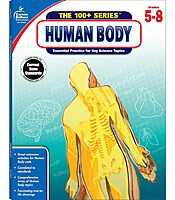 Carson Dellosa The 100+ Series: Human Body WorkbookGrades 5-8 Science Book, Human Anatomy, Bones, Muscles, Organs, the Nervous System, Health and Nutrition (128 pgs) (Volume 13)