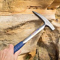 ESTWING Rock Pick 22 oz Geology Hammer with Pointed Tip & Shock Reduction Grip