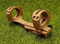 WARNE XSKEL34DE Gen 2, Extended Skeletonized 34mm MSR Mount, 6061 T6 Aluminum, Steel Threaded Inserts, Dark Earth