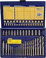 IRWIN HANSON Screw Extractor and Drill Bit Set, Spiral Flute