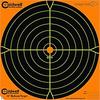 CALDWELL Orange Peel Bullseye Targets with Flake Off Material and Strong Adhesive