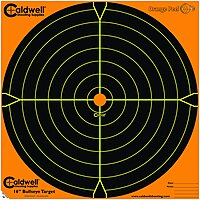 CALDWELL Orange Peel Bullseye Targets with Flake Off Material and Strong Adhesive