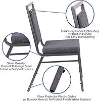 Flash Furniture HERCULES Series Square Back Stacking Banquet Chair