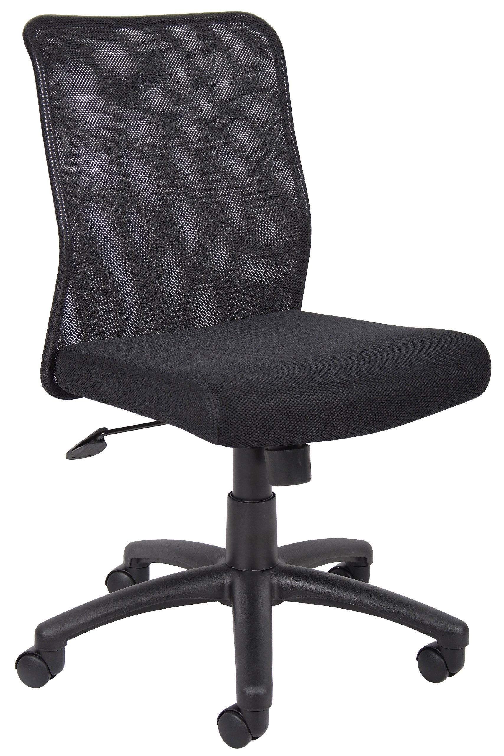 Boss Office Products Budget Mesh Task Chair without Arms in Black