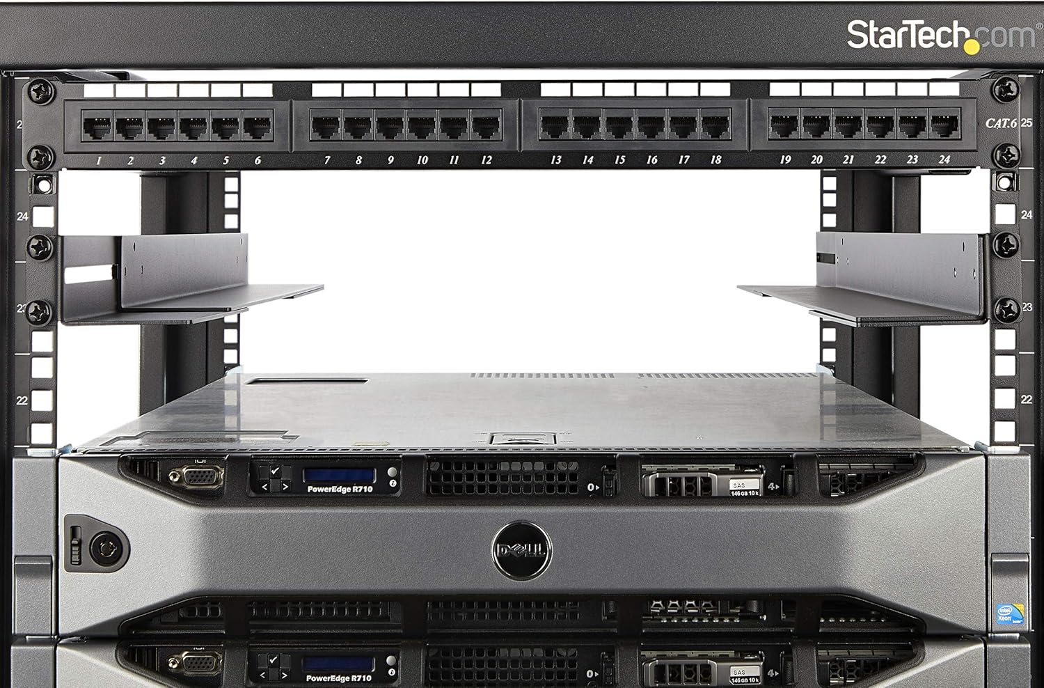 StarTech.com 1U 19 inch Server Rack Rails - 24-36 inch Adjustable Depth - Universal 4 Post Rack Mount Rails