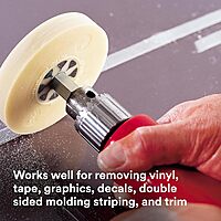 3M Stripe Off Wheel Adhesive Remover Eraser Wheel Removes Decals, Stripes, Vinyl