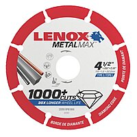 Lenox Metalmax 4 1/2 Inch Segmented Rim Diamond Cutting Wheel for Metal