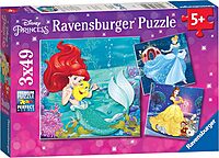 Disney Princess Adventure 49 Piece Jigsaw Puzzle 3 Pack