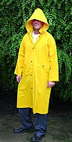 MAGID MCR Safety 200CX2 49-Inch Classic PVC/Polyester Coat with Detachable Hood, Yellow, 2X-Large