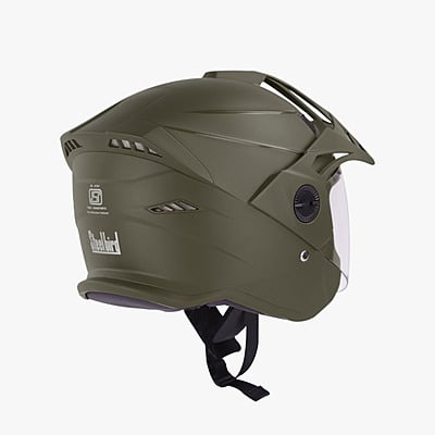 STEELBIRD SBH-23 AVA DASHING WITH PEAK BATTLE GREEN C/V (M)