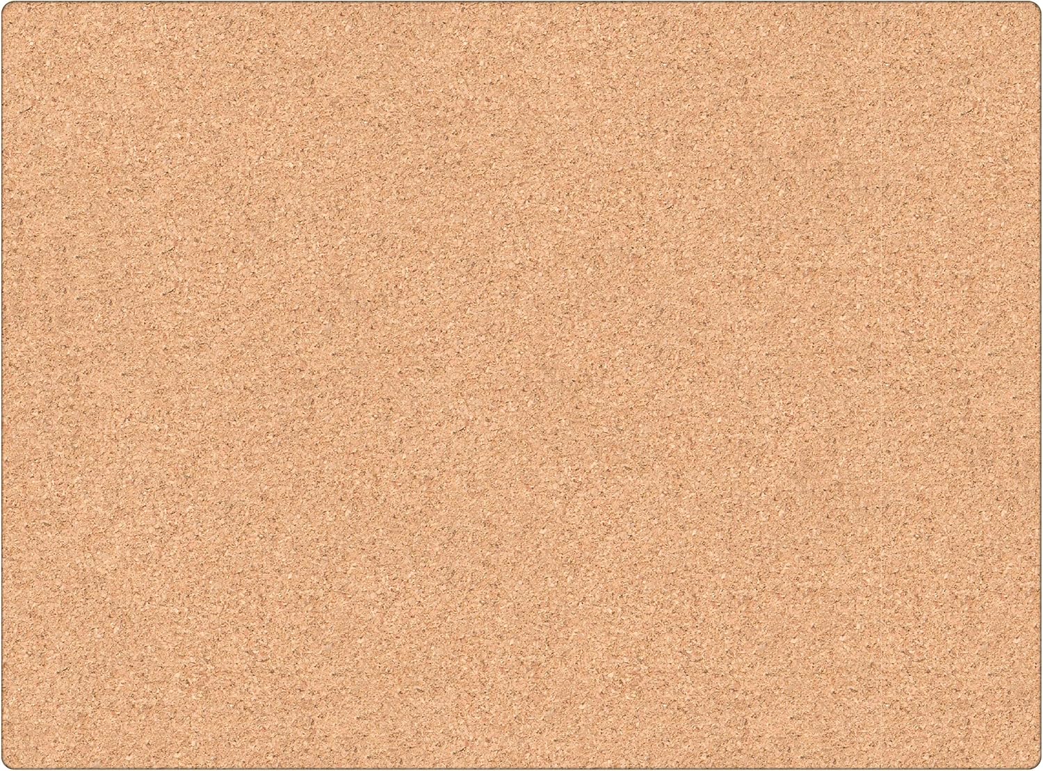 U BRANDS Cork Canvas Bulletin Board, Frameless
