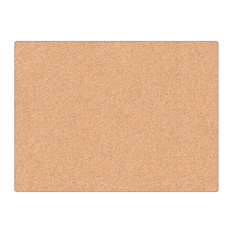 U BRANDS Cork Canvas Bulletin Board, Frameless