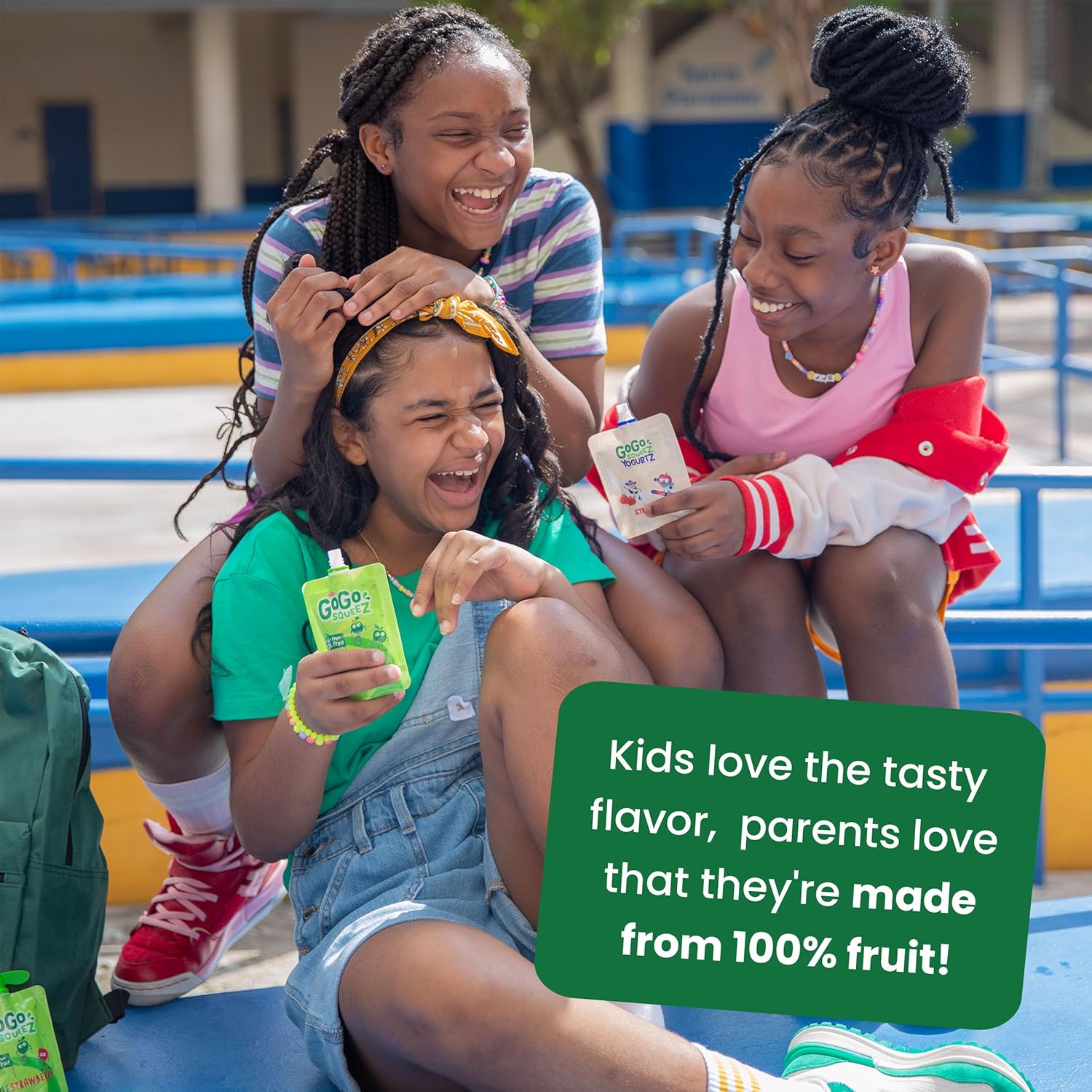 GoGo squeeZ Applesauce and Fruit Puree, Apple Apple, 3.2 oz (Pack of 18), Unsweetened Fruit Snacks for Kids, Gluten Free, Nut Free and Dairy Free, Recloseable Cap, BPA Free Pouches