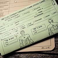 Rite in the Rain All-Weather Combat Card, Tactical Combat Casualty Care Card (TCC / MIST), 6" x 5"