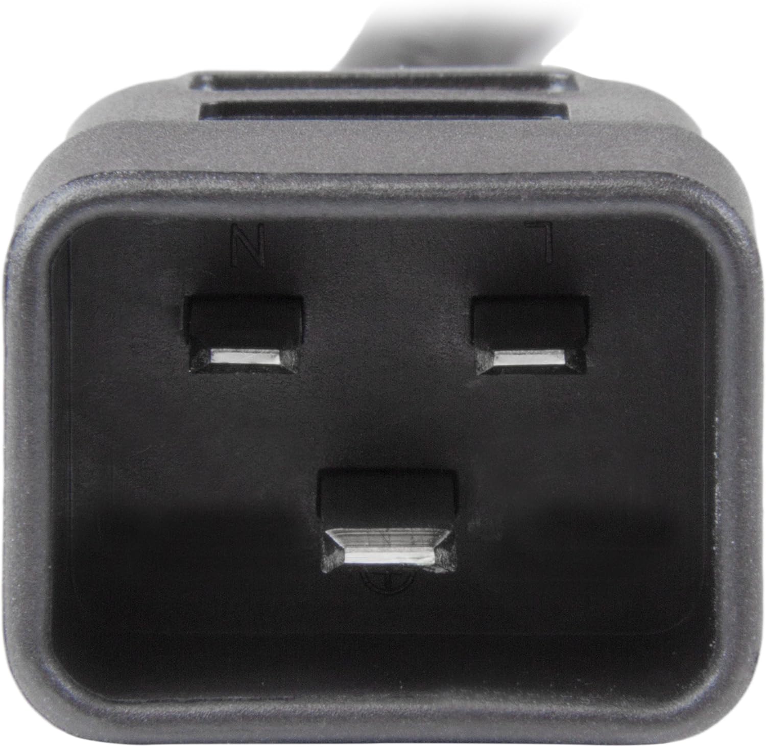 StarTech.com 3ft (1m) Heavy Duty Extension Cord, IEC 320 C13 to IEC 320 C20 Black Extension Cord, 15A 125V, 14AWG