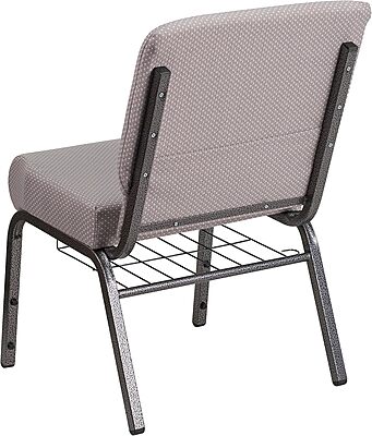 Flash Furniture HERCULES Series 21''W Padded Church Chair with Book Rack
