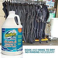 OdoBan Dive No-Rinse Wetsuit Cleaner Concentrate, Fresh Scent, 1 Gallon 128 Fl Oz (Pack of 1)