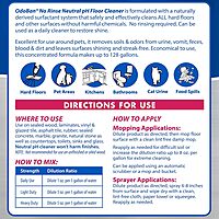 OdoBan Pet Solutions No Rinse Neutral pH Floor Cleaner Concentrate, 1 Gallon Citrus 128 Fl Oz (Pack of 1)