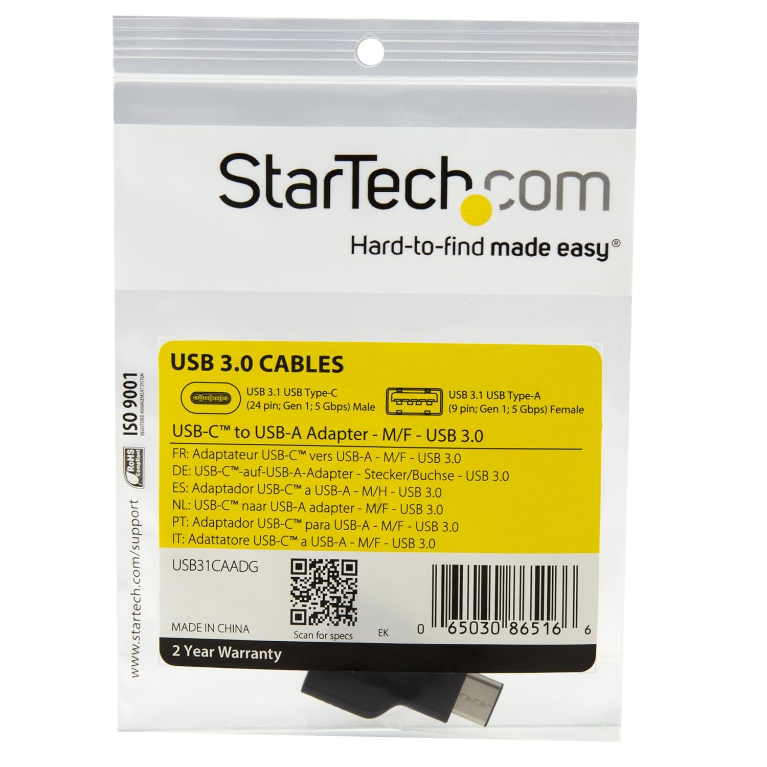StarTech USB-C Cables & Adapters