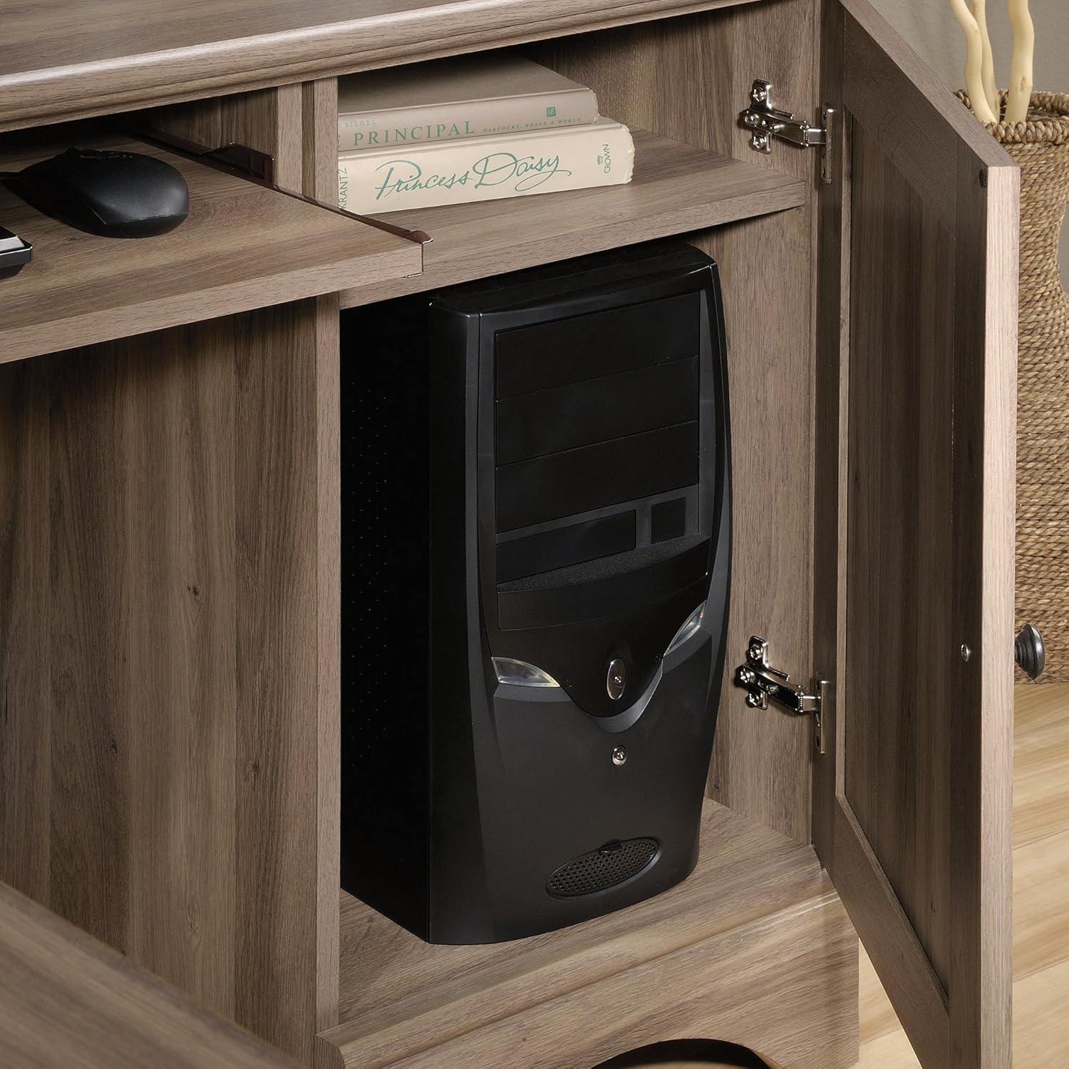 Sauder Harbor View L-Shaped Corner Computer Desk