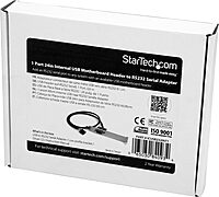 StarTech.com Motherboard Serial Port - Internal - 1 Port - Bus Powered - FTDI USB to Serial Adapter - USB to RS232 Adapter