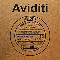 Aviditi 121212DPB Deluxe Packing Corrugated Cardboard Box 12" L x 12" W x 12" H, Kraft, For Shipping, Packing and Moving (Pack of 25)