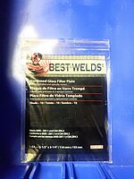 BEST WELDS 901-932-107-10 - 2" Glass Filter Plate, Shade 10, 4-1/2 x 5-1/4" Green