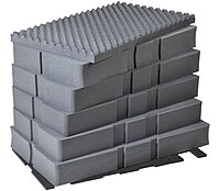 Pelican Products 0500-400-000 Pelican 0501 7 -Piece Replacement Pick N Pluck Foam Set for 500 Case (Black)