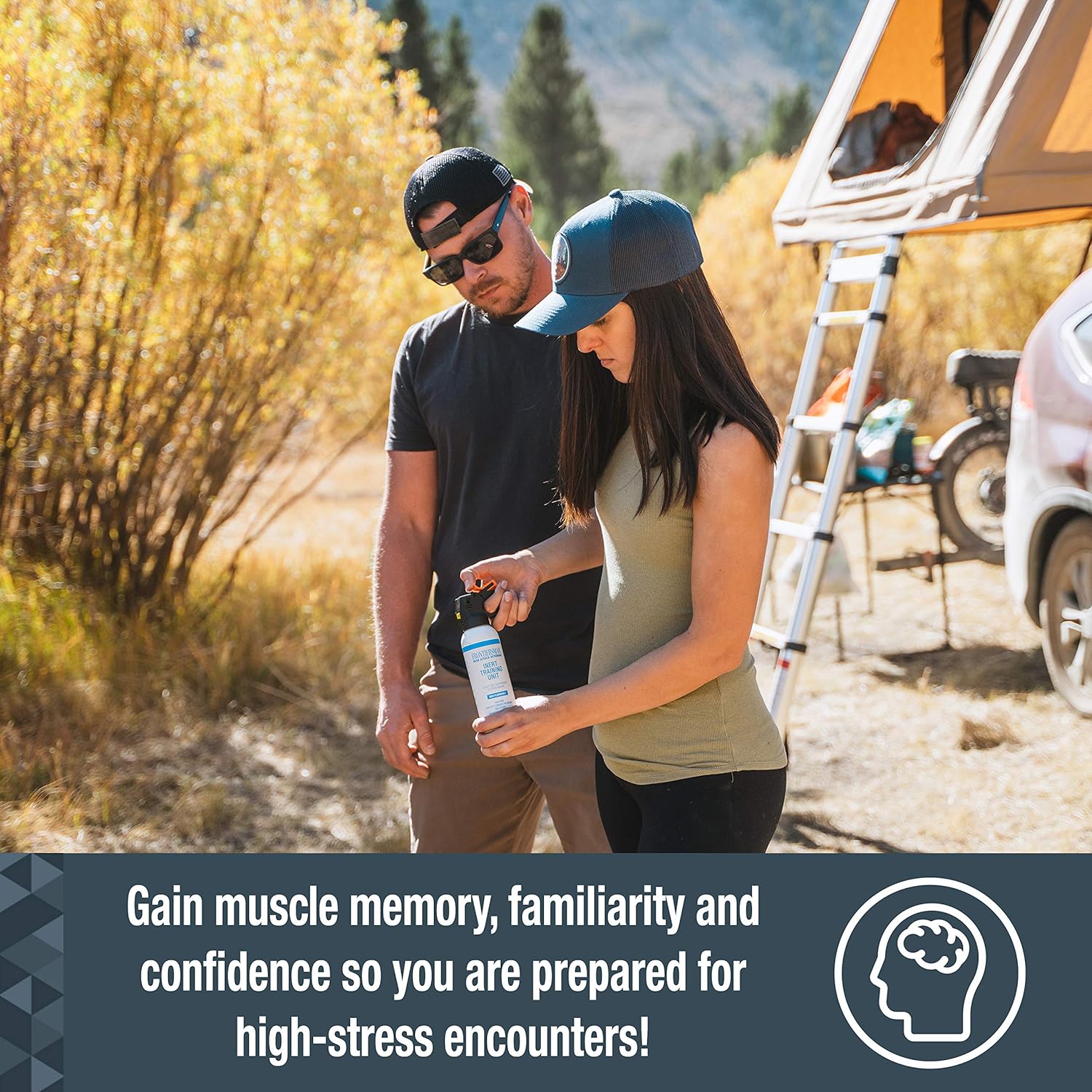 SABRE Frontiersman Practice Bear Spray, 7.9 oz Inert Canister, Practice Before You Go