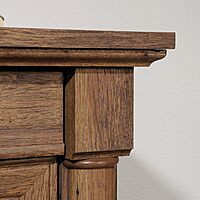 Sauder Palladia L-Shaped Desk with Drawers, File Cabinet Storage & Keyboard Tray