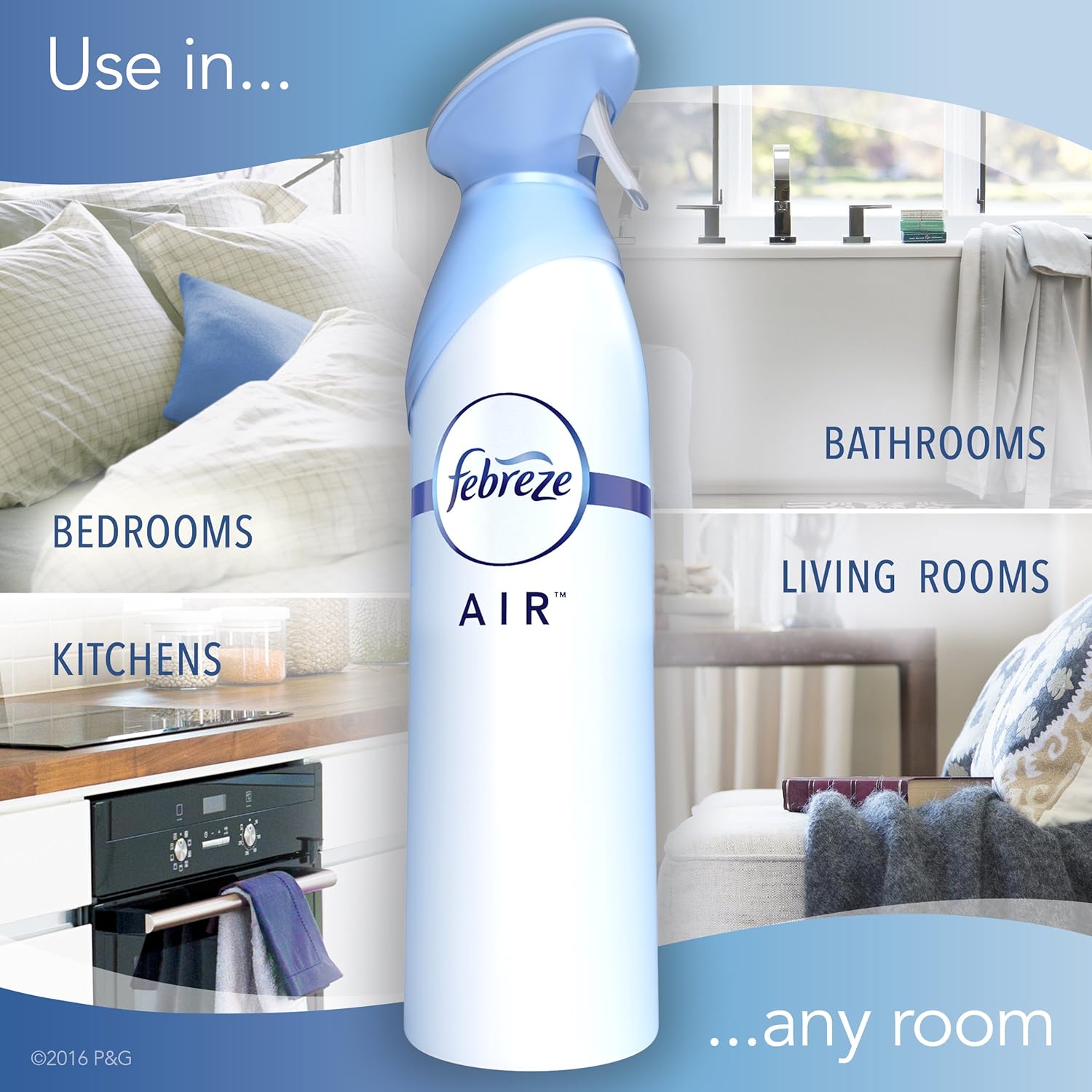 Febreze Air Mist Air Freshener Spray, Odor-Fighting Room Spray, Air Fresheners for Home and Bathroom and Kitchen