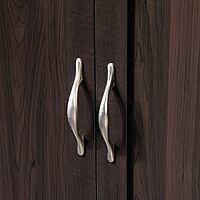 Sauder Select Multipurpose Bedroom Armoire Wardrobe Closet Pantry Storage Cabinet with Drawers and Hanging Rail, L: 40.00" x W: 19.45" x H: 71.10", Cinnamon Cherry