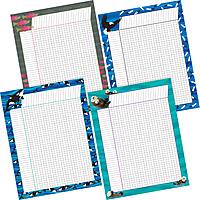 Barker Creek Incentive Chart Set of 4, Sea & Sky, 4 Coordinating Incentive Charts Featuring Orcas, Eagles, Otters, and Salmon, Charts Measure 17" x 22" (500)