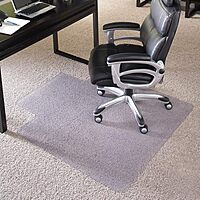 Chair Mat for High Pile Carpet 45"x53" Rectangle with Lip, Beveled Edge