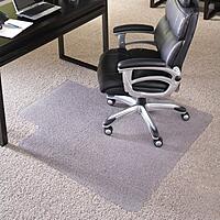 Chair Mat for High Pile Carpet 45"x53" Rectangle with Lip, Beveled Edge