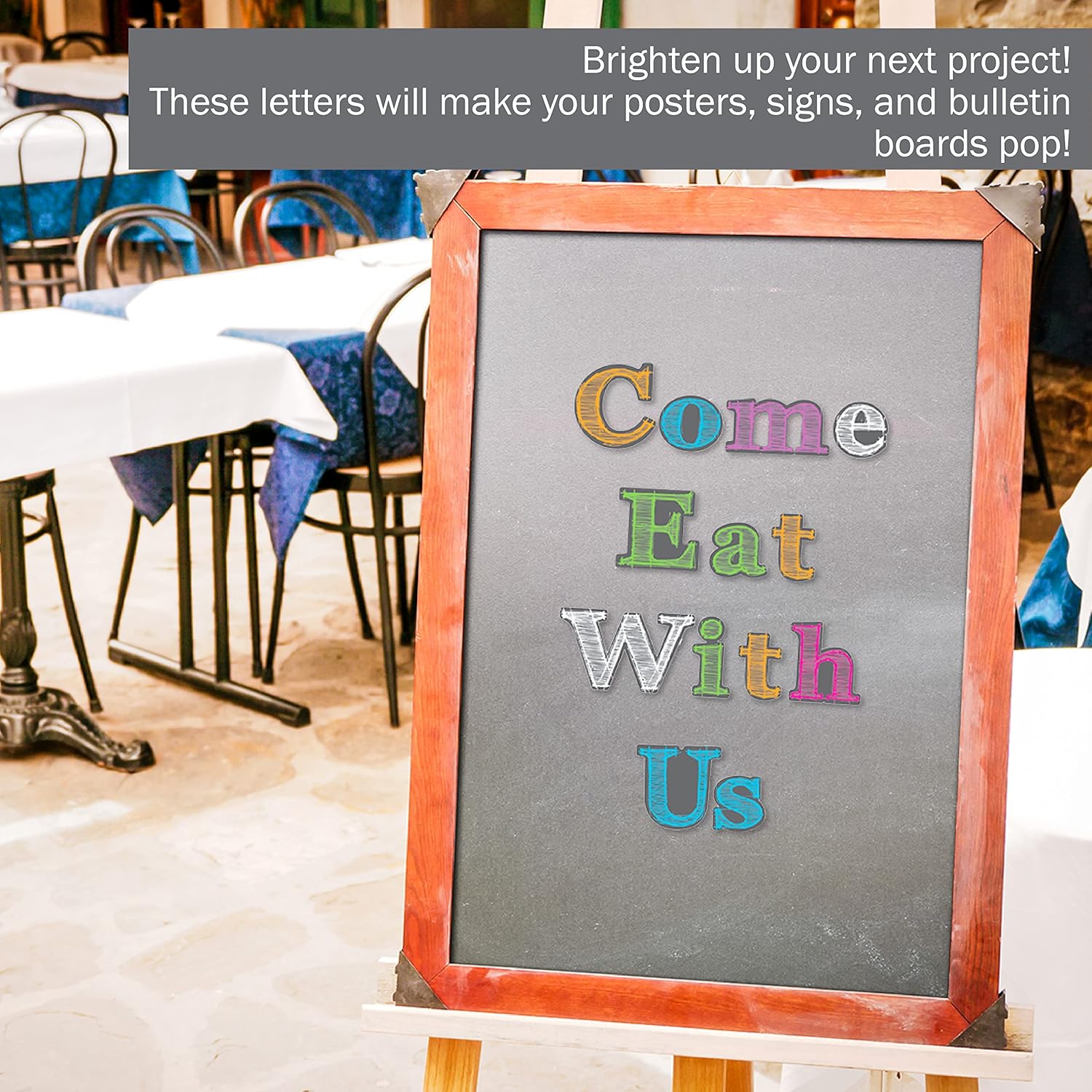 Barker Creek 4" Letter Pop-Outs, Die-Cut Letters, Numbers & Punctuation