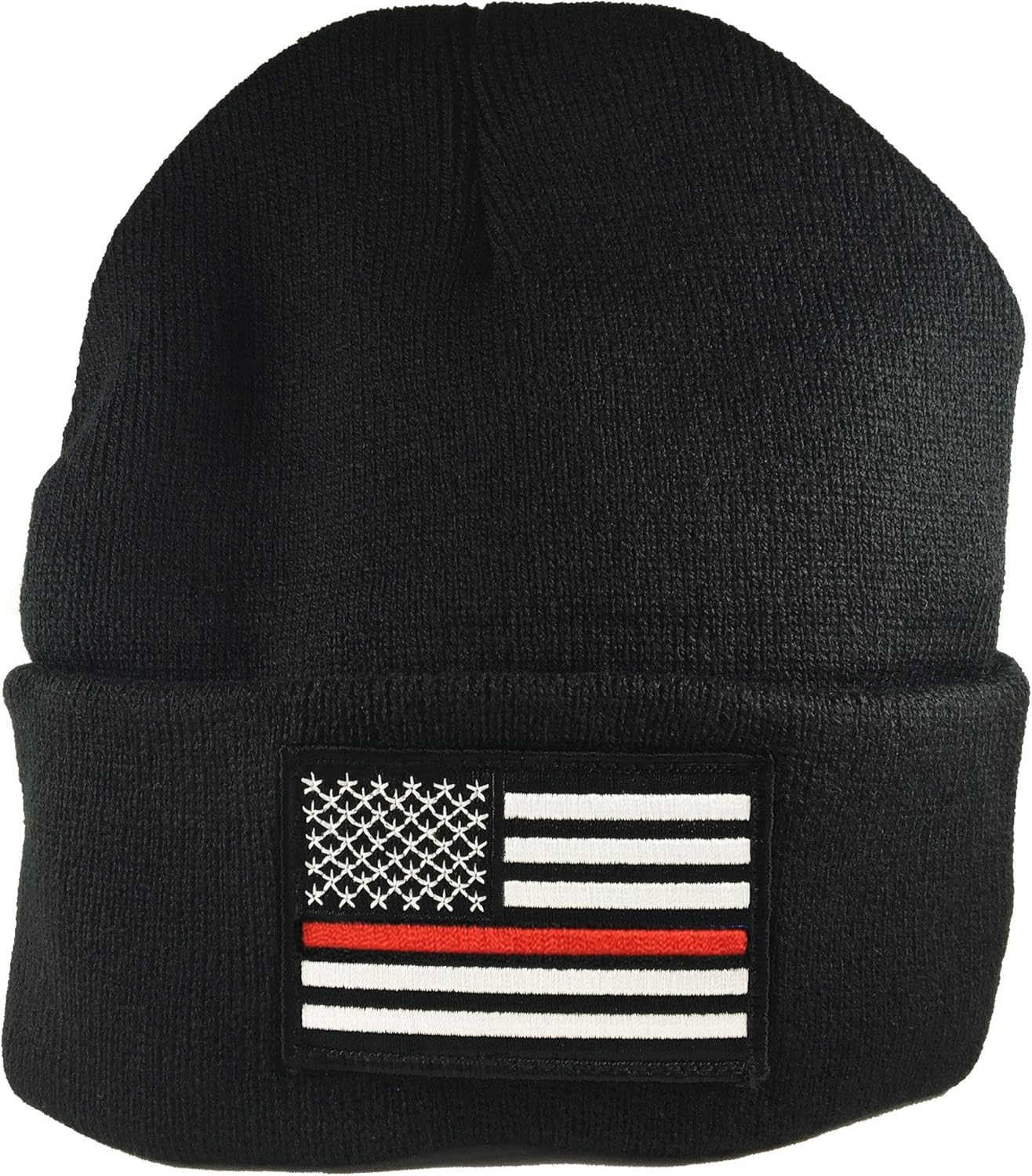 THIN LINE TACTICAL Thin Red Line Flag Embroidered Beanie
