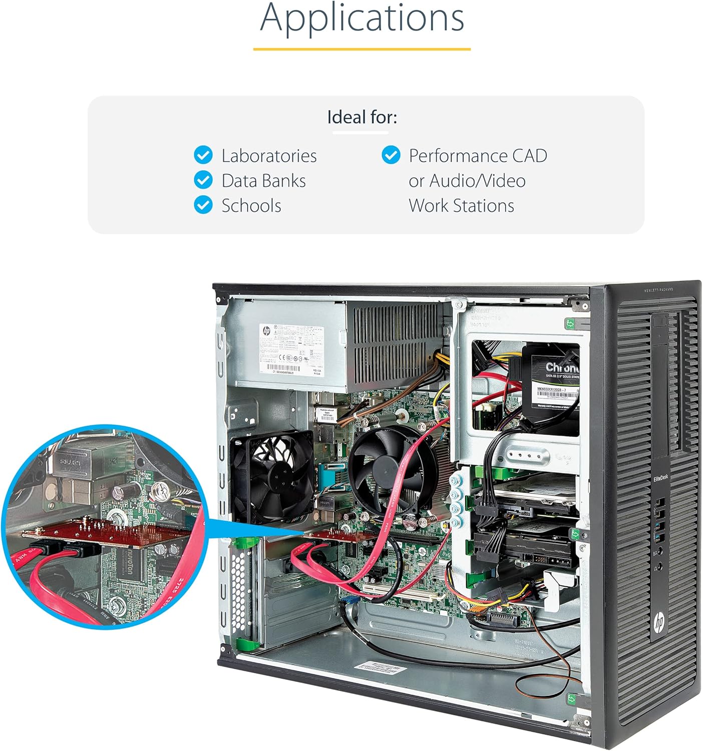 SATA PCIe Card - 2 Port PCIe SATA Expansion Card - 6Gbps - Full/Low Profile - PCI Express to SATA Adapter/Controller