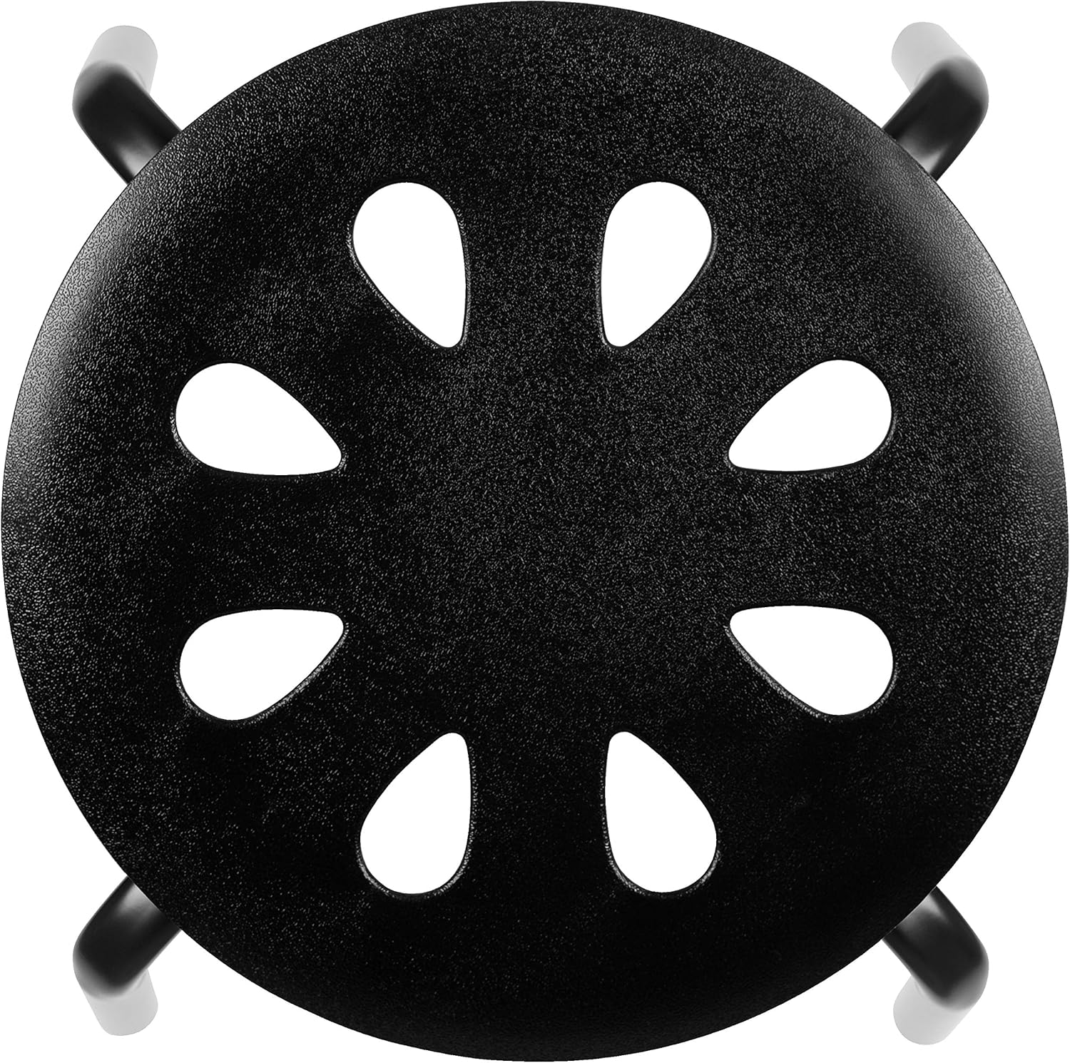 Flash Furniture Bailey Plastic Nesting Stack Stools, 17.5" Height, Black (5 Pack)